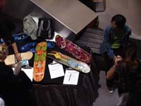 Silent auction of boards.